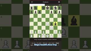 Chess opening trap kings Gambit [upl. by Kutchins903]