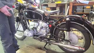 Starting Sequence for a 1961 BMW R50S [upl. by Embry125]