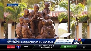 Rollins College Walking Tour Celebrates Mister Rogers  WESH2 News Orlando [upl. by Obaza]