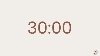 30 Minutes Timer Countdown  No music  Focus  Study  Reflection  Productivity [upl. by Primavera]