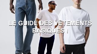 LES VÊTEMENTS HOMME BASIQUES À AVOIR ABSOLUMENT [upl. by Tennos211]