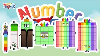 Numberblocks 7 times table  multiply  educational kids ColorArtid learntocount [upl. by Sandstrom729]