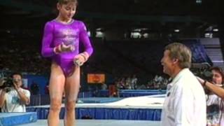 Dominique Moceanu Uneven Bars  1995 US Gymnastics Championships  Women  Event Finals [upl. by Clywd]