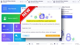 Aiseesoft iPhone Unlocker V2078 Remove Passcode Apple ID Remove MDM For iPhone iPad iPod [upl. by Cristiona]