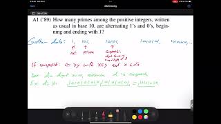 Math331Fa24 Lec26 PutnamA1 II [upl. by Hahnke961]