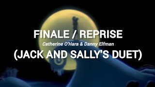 The Nightmare Before Christmas  Finale  Reprise Jack and Sallys Duet LYRICS [upl. by Gerik]