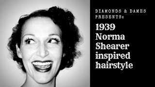 1939 Norma Shearer Fluff Curls Hairstyle Tutorial [upl. by Areyk]