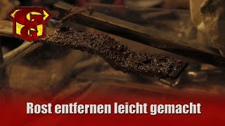 Rost entfernen durch Elektrolyse  Garagengurus erleuchten 5 [upl. by Annot]