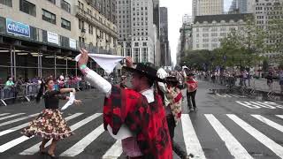 Hispanic Day Parade2017NYCChilean DancersNYCParadelife [upl. by Enoch]