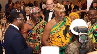 Arrival of GaMantse  HRM King Tackie Teiko Tsuru II at the African US presidential forum on stem [upl. by Talanian943]