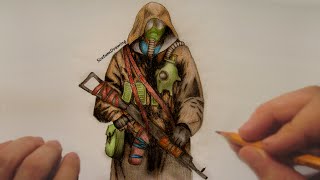 STALKER Clear Sky  Speed Drawing  Timelapse [upl. by Namsaj]