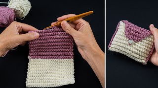 Easy crochet wallet for beginners [upl. by Aifas823]