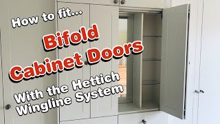 How to fit bifold cabinet doors with the Hettich Wingline System [upl. by Sire144]