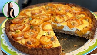 Aprikosenkuchen Rezept  Aprikosen Kuchen mit Dinkelmehl  Kuchen mit Aprikosen und Schmand [upl. by Eikcim]