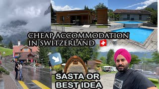 cheap accommodation in Switzerland  where to stay in Switzerland   🇨🇭🇮🇳 [upl. by Dera333]