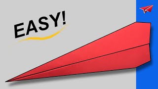 How to Make an Easy Paper AIRPLANE That Flies REALLY FAR  Unstoppable [upl. by Amer]