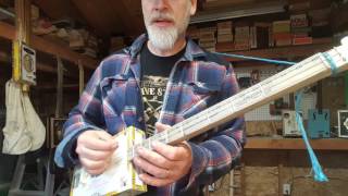 Pentatonic 8 Fret Cigar Box Guitar [upl. by Anneis]