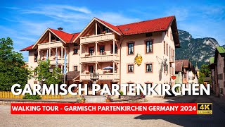 GARMISCH PARTENKIRCHEN GERMANY 🇩🇪  Walking Tour Of Garmisch Partenkirchen  Travel Vlog 2024 4K [upl. by Latsyrhk]