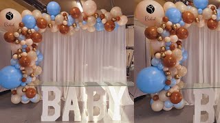 DIY Hot Air Balloon Diaper Cake  Baby Shower Centerpiece [upl. by Okkin]