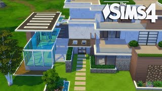 The Sims 4  Lets Build a Modern Mansion Part 3 Realtime [upl. by Etnoed]