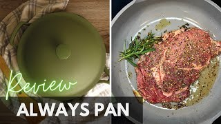 Always Pan  Review  Tested on Everyday Foods our place [upl. by Aihsilat]