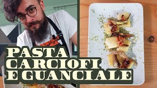 Pasta con Carciofi e Guanciale  SOPRAVVIVERE CON STILE  Mino  Cucina da Uomini [upl. by Yvor849]