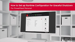 CyberPower PowerPanel Personal  Runtime Configuration for Graceful Shutdown [upl. by Hartzell]