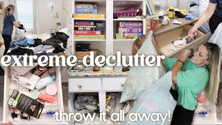 DECLUTTERING MY ENTIRE HOUSE decluttering organizing and cleaning  whole house declutter 2024 [upl. by Cottle]