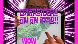 Can you see machine embroidery designs on an iPad Wilcom says YES [upl. by Nosemyaj]