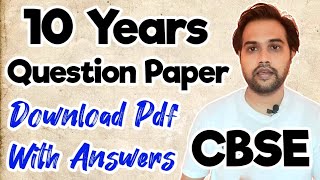 Cbse Previous Years Question Paper  How To Download Cbse 10 Years Question Papers  Class 1012 [upl. by Sarat]