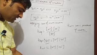 Class 12 Ionic equilibrium auto ionisation of water [upl. by Acissaj842]