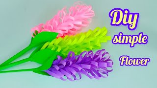 Diy Flower  Beautiful Paper Flower Making Idea  Simple Paper Flower Making [upl. by Mirabelle]