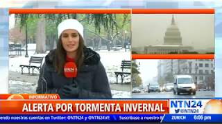 Primera tormenta invernal de la temporada en EE UU tiene en alerta a 80 millones de personas [upl. by Nanji]