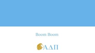 Boom Boom Alpha Delta Pi Song [upl. by Lrad]