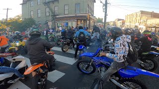 1000 BIKES TAKE OVER PHILLY STREETS DOING WHEELIES [upl. by Renick498]