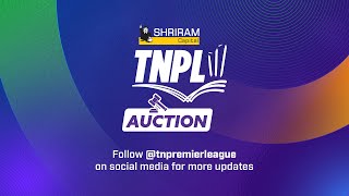 TNPL Player Auction 2024  Live Stream [upl. by Takken]