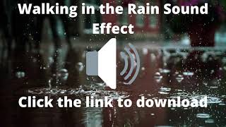 Sound Walking in the rain Sound effect [upl. by Mcnutt]