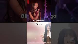 Different between Olivia Rodrigo and Ahyeon✨ babymonster ytshorts youtube youtubeshorts [upl. by Ardnasxela]