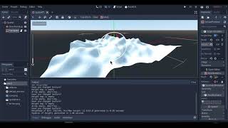 Godot terrain primitive  Procedural terrain generation with OpenSimplexNoise [upl. by Irb]