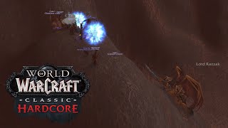 Lord Kazzak World Boss Hardcore Warlock HC Elite WoW Classic HC [upl. by Nivag]