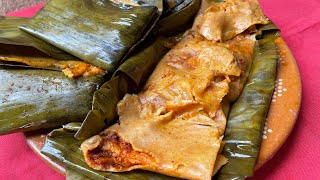 Tamales Rojos de Puerco  Con Sabor a Guerrero [upl. by Urbas]