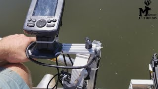 Cabelas Portable Transducer Mount with LCR Bracket Product Review [upl. by Annnora]