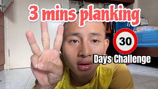 3 minutes planking challenge Day 5 [upl. by Vergos]