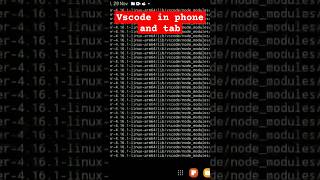 Vs code in phone Or in any tab hacking for 20 minute service of vscode vscode chaiwithcode code [upl. by Eelarol]