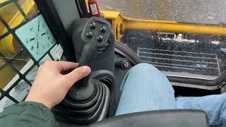 How to drive a CAT skid steer for beginners [upl. by Baseler614]