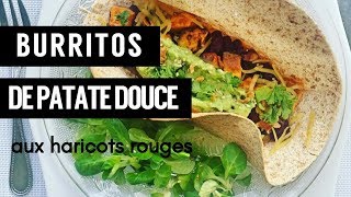 Burritos à la patate douce et haricots rouges [upl. by Shippee]