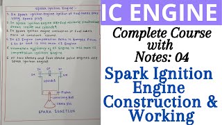 Spark Ignition engine  How spark ignition engine works  SI engine  Internal Combustion Engine [upl. by Simon587]