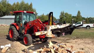 Firewood Processor  Halverson on a Kubota [upl. by Segal501]