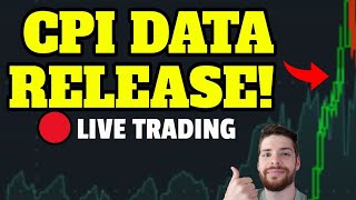 🔴CPI INFLATION DATA  WILL THE STOCK MARKET RUN OR DIP  LIVE TRADING [upl. by Namyaw]