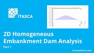 2D Homogeneous Embankment Dam Analysis Part 1  FLAC2D  ITASCA Software Academy [upl. by Calvin]